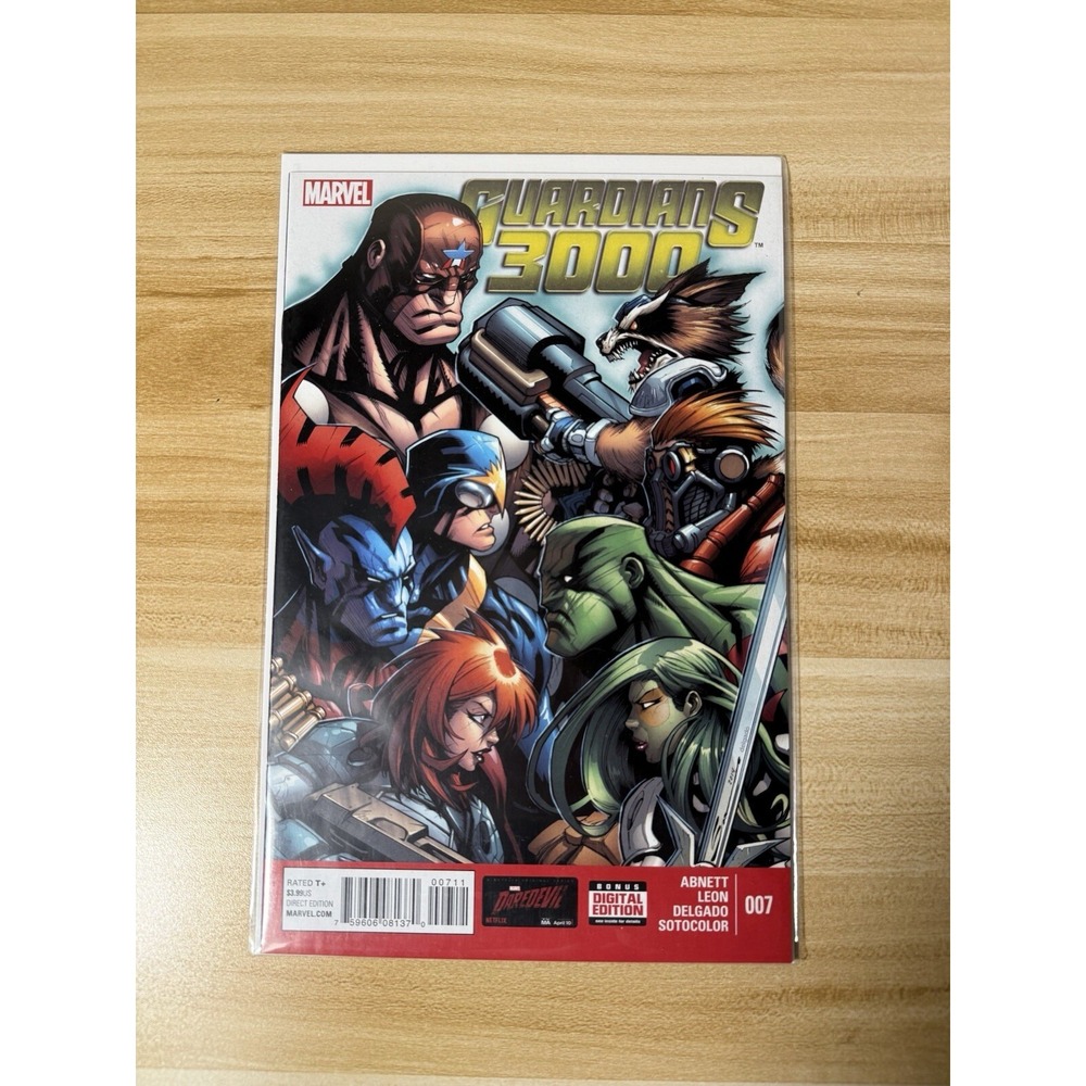 Guardians 3000 #7‎ vs Guardians of the Galaxy Marvel Comics 2015 Rocket Drax